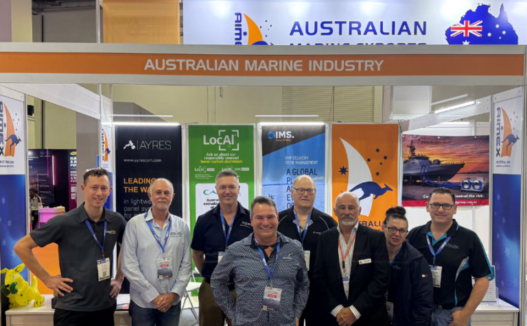 Australian businesses exhibiting at an international marine trade show