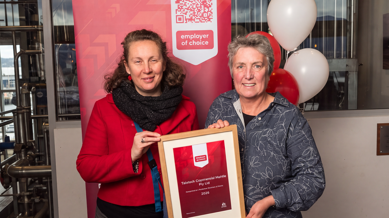 Tidetech named a Tasmanian Employer of Choice for 2026