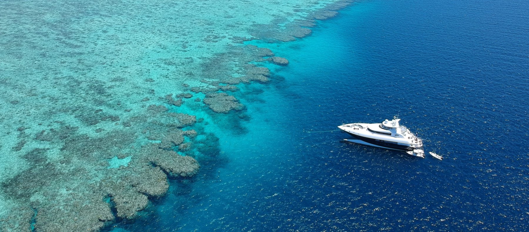 Superyacht Spirit on the Great Barrier Reef
